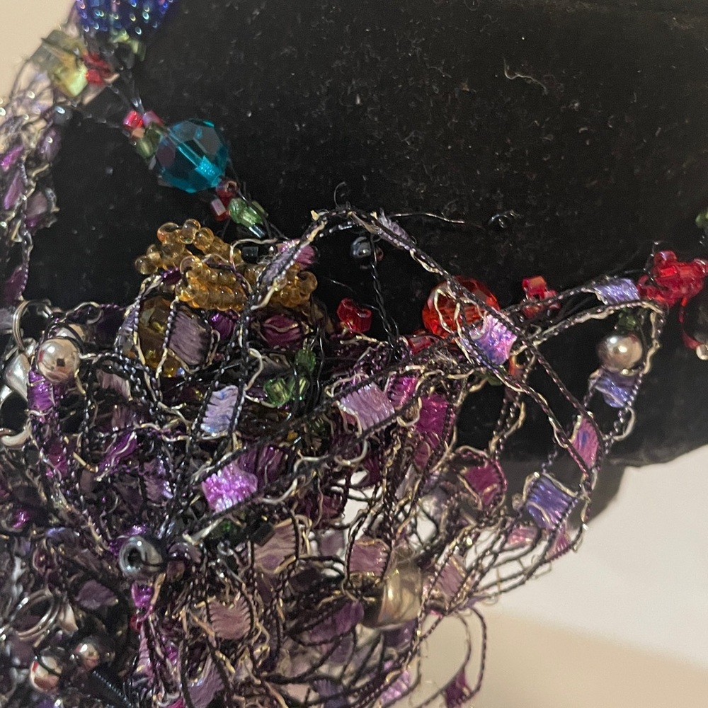 Jewelry tangle floral flower artsy necklace or bracelet - Picture 14 of 14